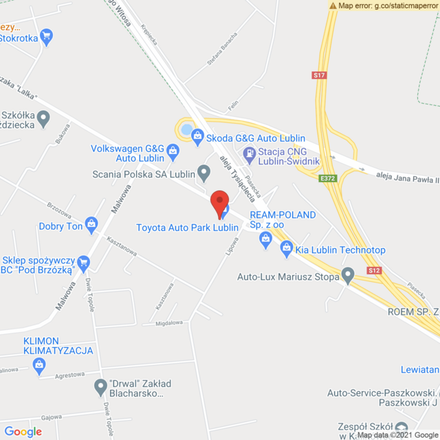 Lokalizacja Toyota Lublin
